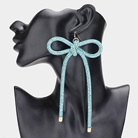 Bling Bow Shape Earrings