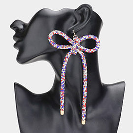 Bling Bow Shape Earrings