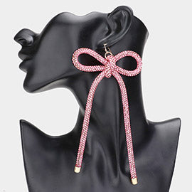 Bling Bow Shape Earrings