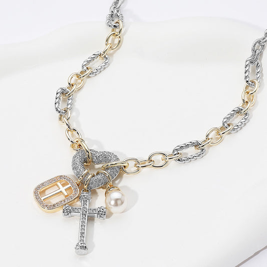 Cross Charm DY Inspired Necklace