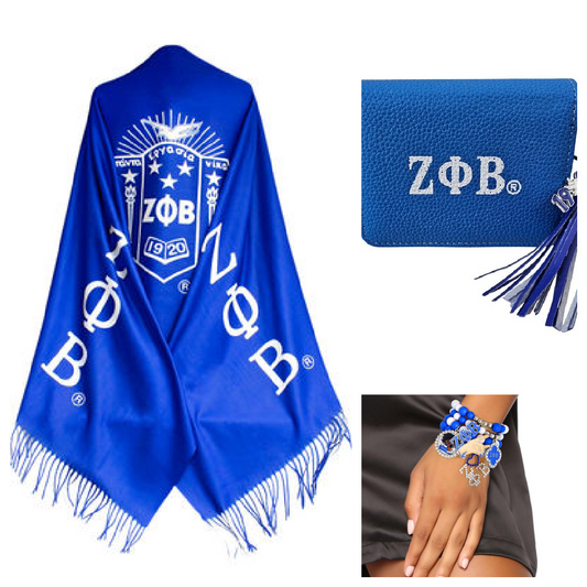 Zeta Sorority Scarf Set