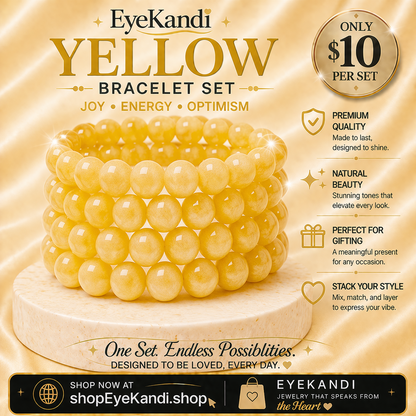 Solid Beaded Four Piece Bracelet Set