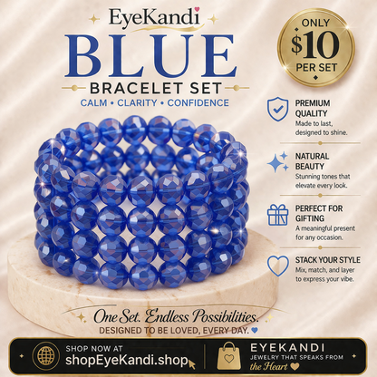 Four Piece Crystal Bracelet Set