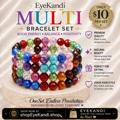 Four Piece Crystal Bracelet Set