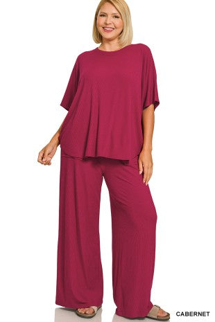Ribbed Two Piece Set