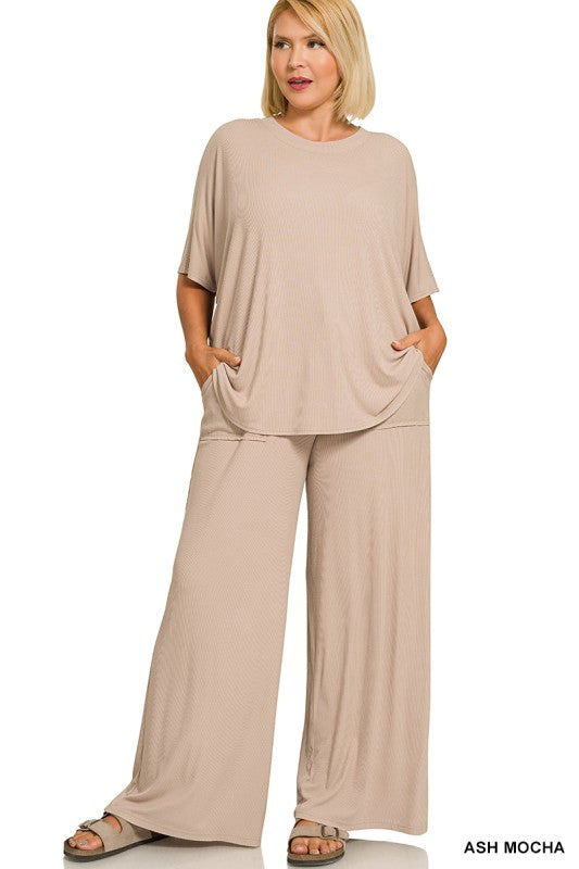 Ribbed Two Piece Set