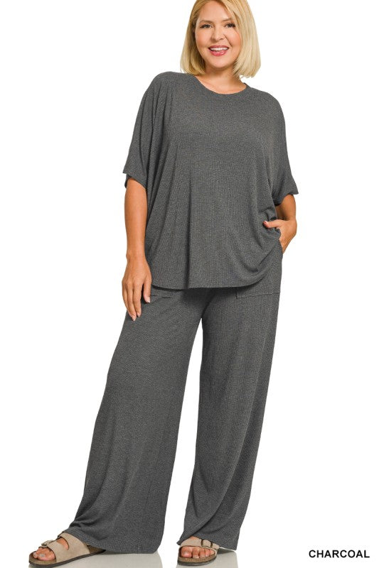 Ribbed Two Piece Set