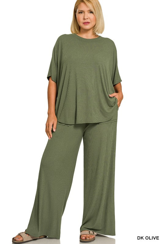 Ribbed Two Piece Set