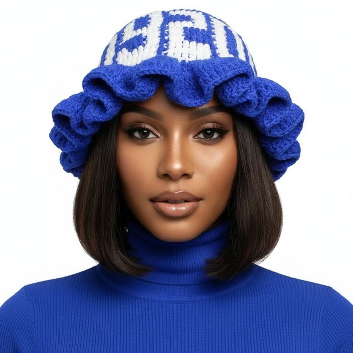 Zeta Sorority Crochet Hat