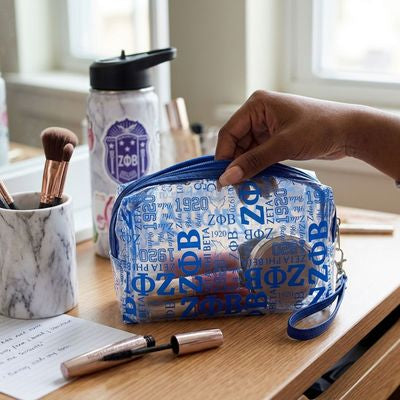 Zeta Sorority Make Up Bag
