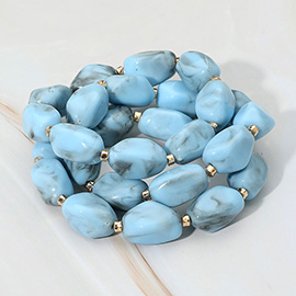 Chunky Three Piece Beaded Stack