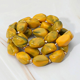 Chunky Three Piece Beaded Stack