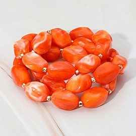 Chunky Three Piece Beaded Stack