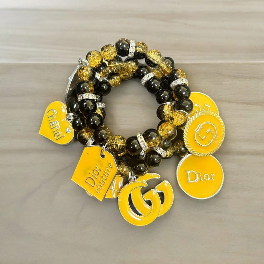 Designer Inspired Beaded Charm Bracelets
