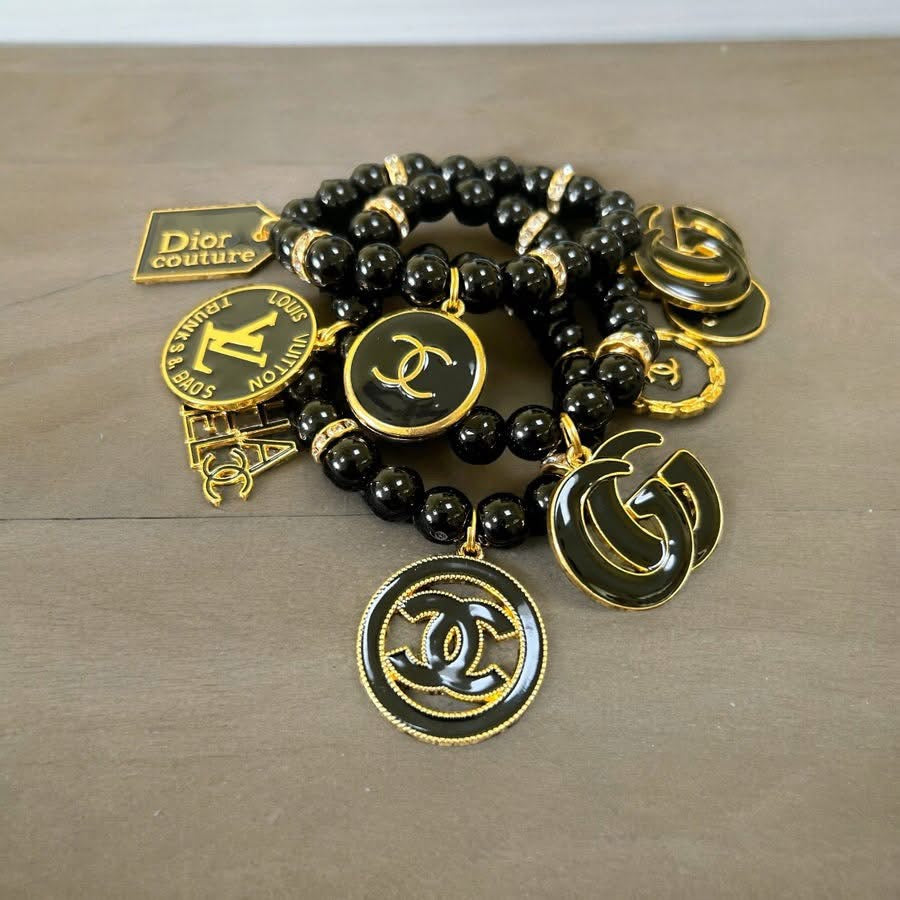 Designer Inspired Beaded Charm Bracelets
