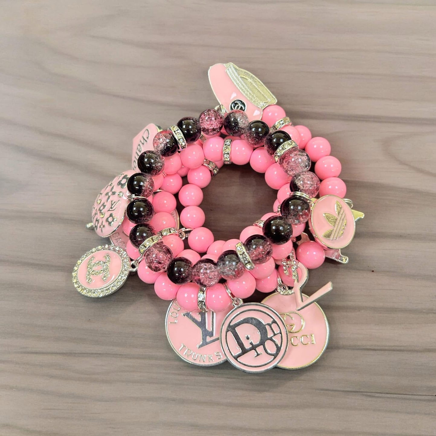 Designer Inspired Beaded Charm Bracelets