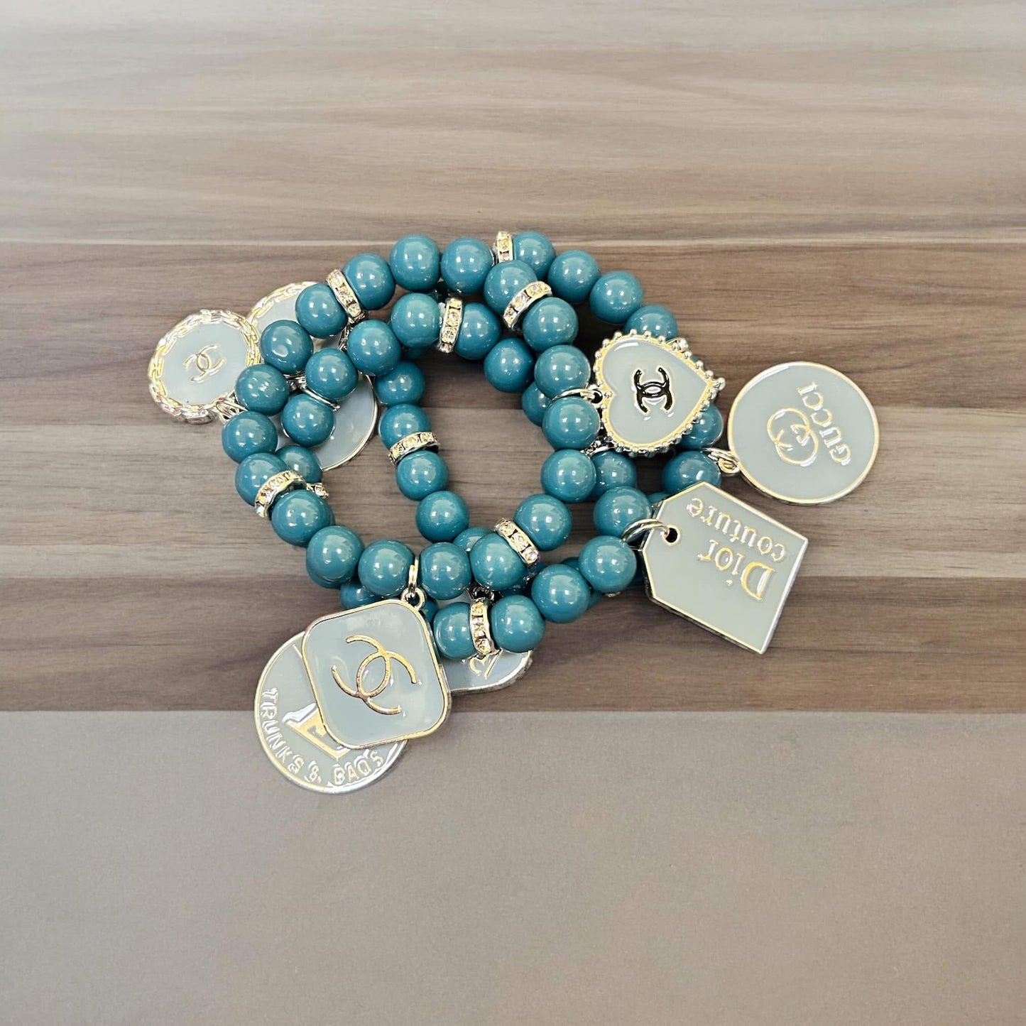 Designer Inspired Beaded Charm Bracelets
