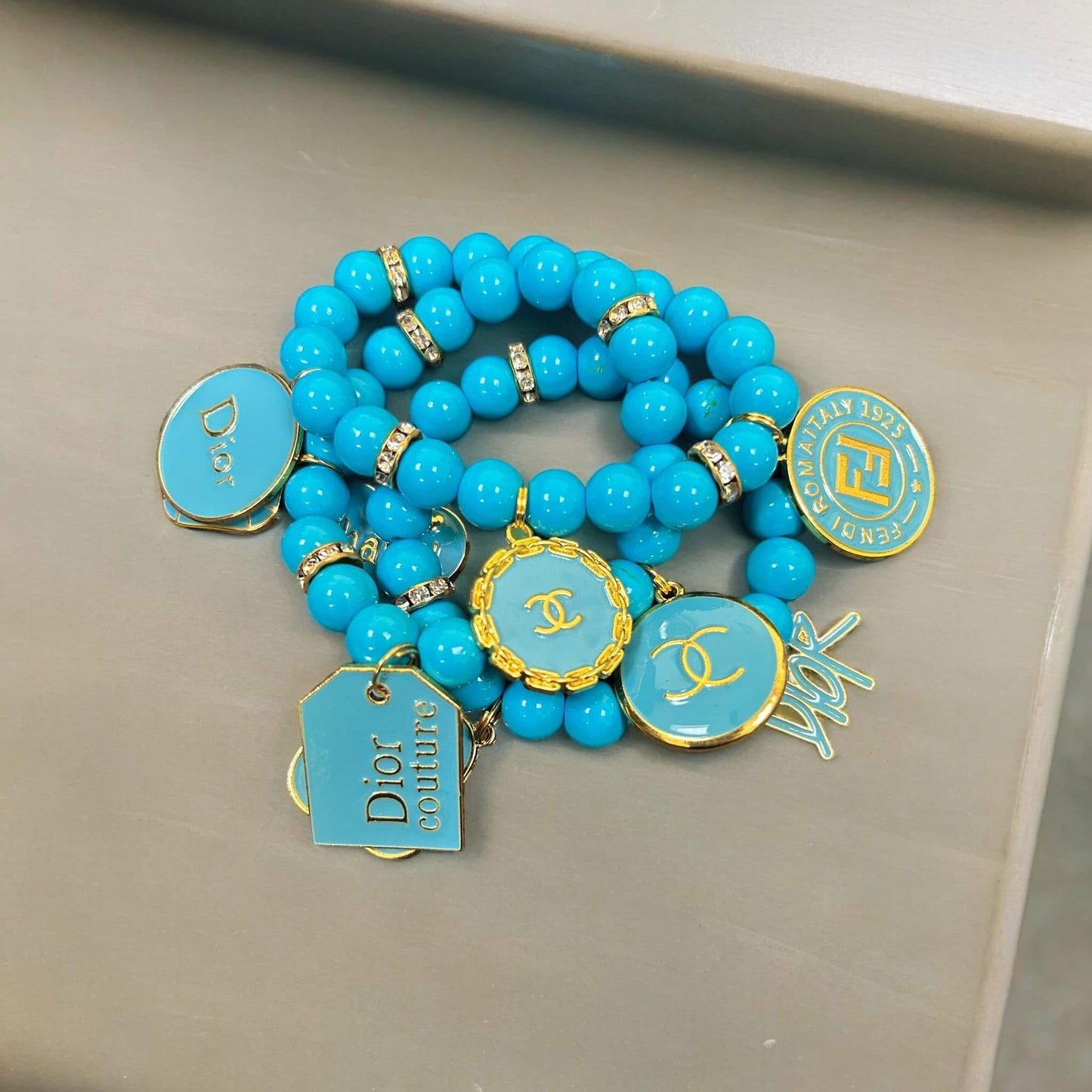 Designer Inspired Beaded Charm Bracelets