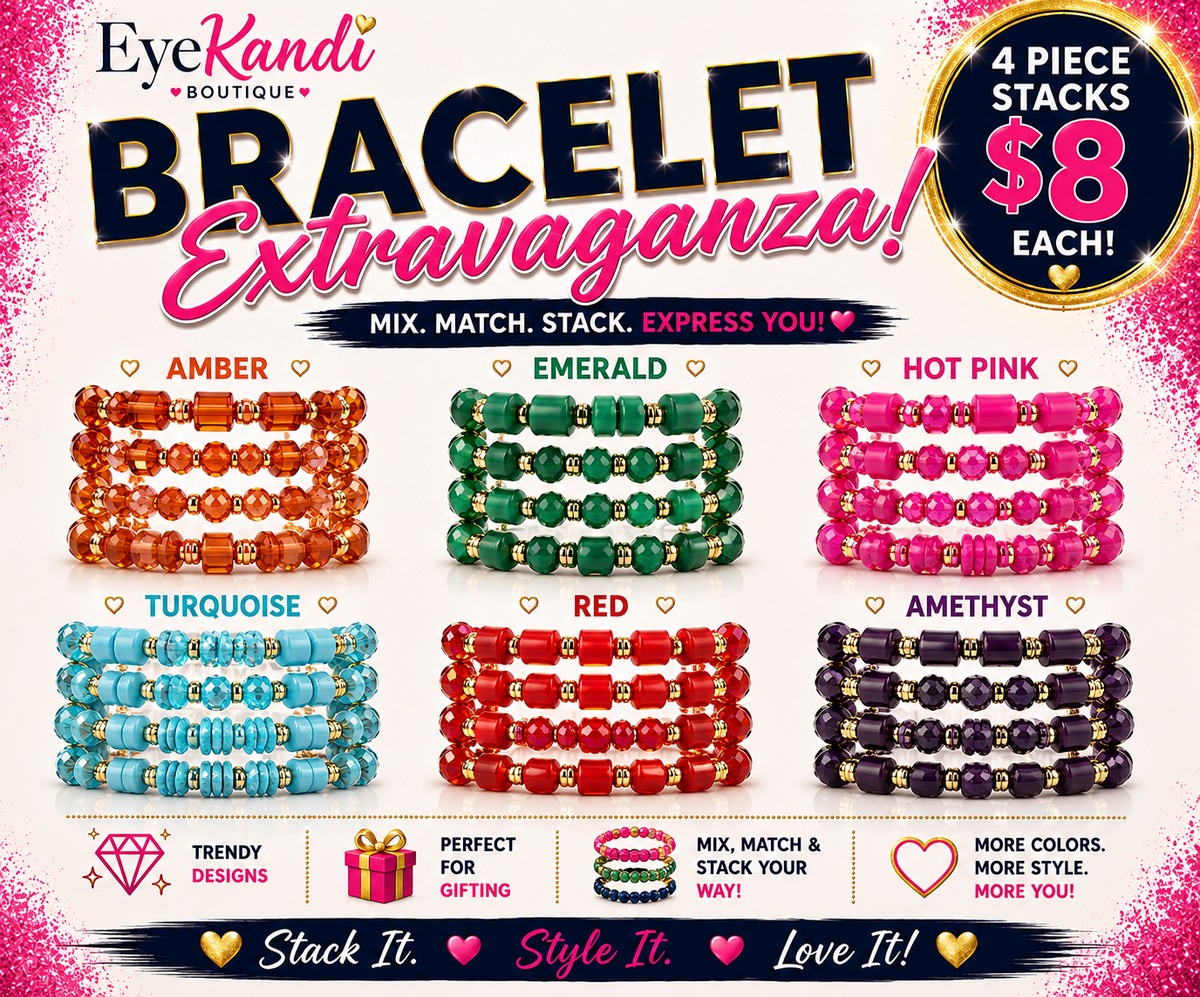 Beaded Four Piece Bracelet Set